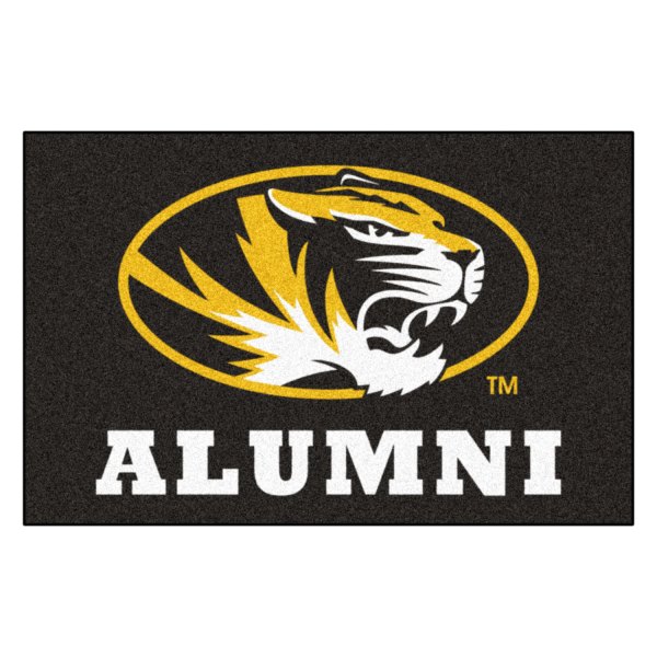 FanMats® - "Alumni" University of Missouri 19" x 30" Nylon Face Starter Mat with "Oval Tiger" Logo