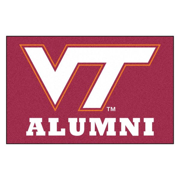FanMats® - "Alumni" Virginia Tech 19" x 30" Nylon Face Starter Mat with "VT" Logo