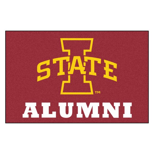 FanMats® - "Alumni" Iowa State University 19" x 30" Nylon Face Starter Mat with "I State" Logo