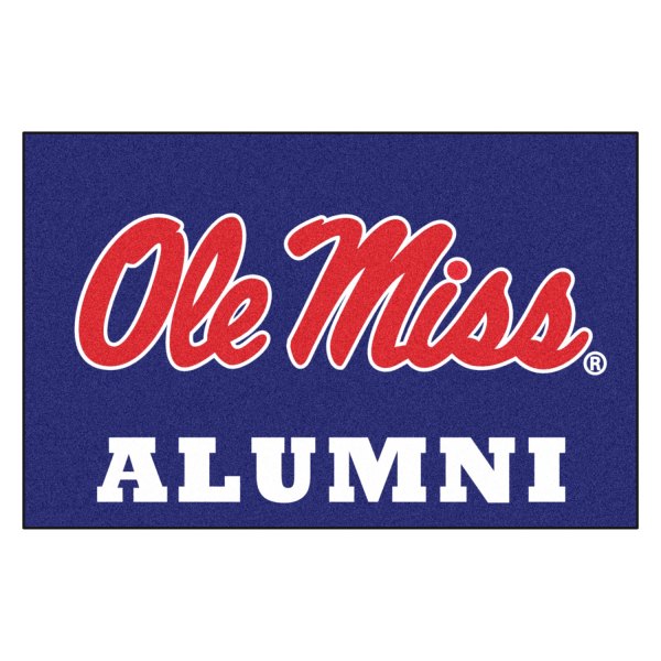 FanMats® - "Alumni" University of Mississippi (Ole Miss) 19" x 30" Nylon Face Starter Mat with "Ole Miss" Script Logo
