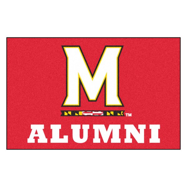FanMats® - "Alumni" University of Maryland 19" x 30" Nylon Face Starter Mat with "M & Flag Strip" Logo