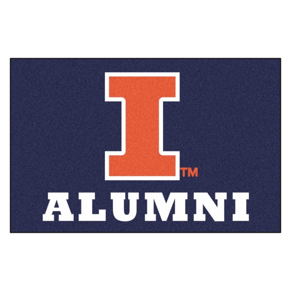 FanMats® - "Alumni" University of Illinois 19" x 30" Nylon Face Starter Mat with "I" Logo