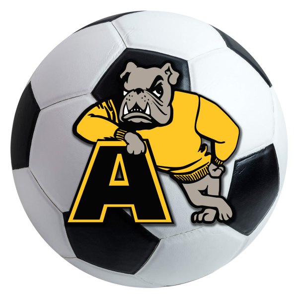 FanMats® - Adrian College 27" Dia Nylon Face Soccer Ball Floor Mat with "A & Bulldog" Logo