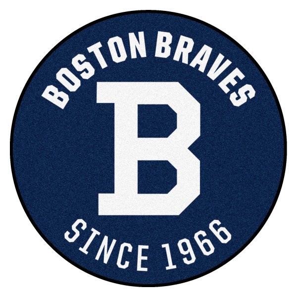 FanMats® - Cooperstown Retro Collection 1946 Boston Braves 27.6" Dia Nylon Face Starter Mat