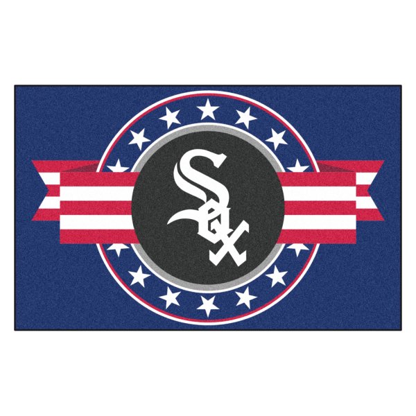 FanMats® - Chicago White Sox 19" x 30" Nylon Face Patriotic Starter Mat