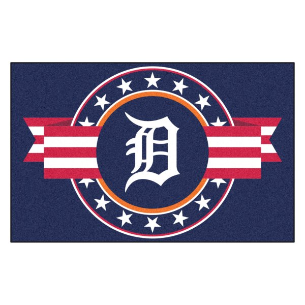 FanMats® - Detroit Tigers 19" x 30" Nylon Face Patriotic Starter Mat
