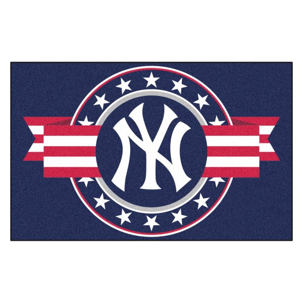 FanMats® - New York Yankees 19" x 30" Nylon Face Patriotic Starter Mat