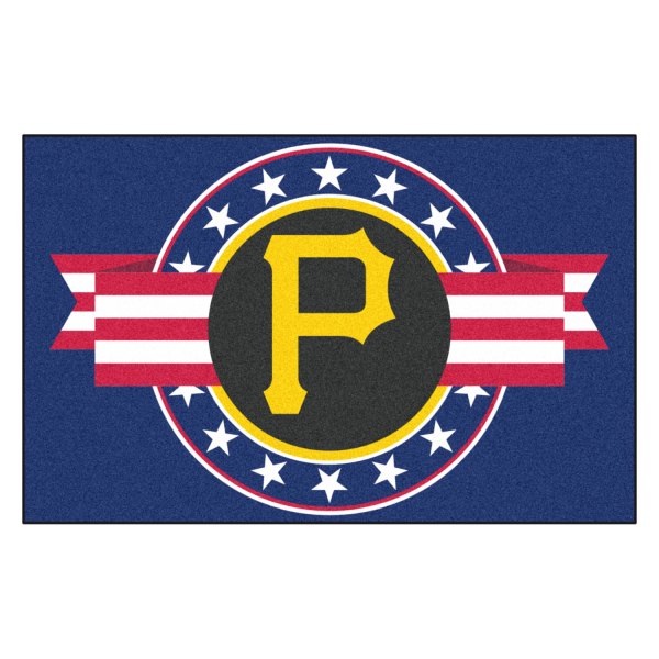 FanMats® - Pittsburgh Pirates 19" x 30" Nylon Face Patriotic Starter Mat
