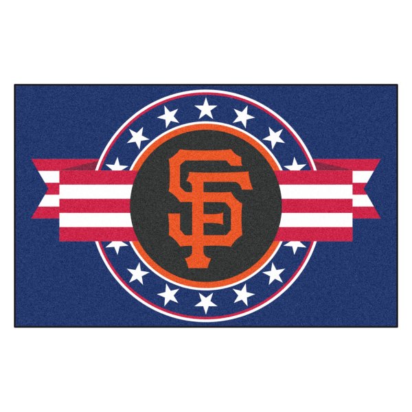 FanMats® - San Francisco Giants 19" x 30" Nylon Face Patriotic Starter Mat