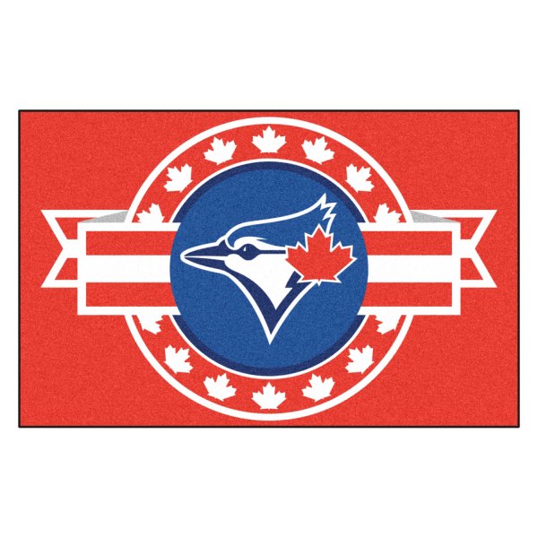 FanMats® - Toronto Blue Jays 19" x 30" Nylon Face Patriotic Starter Mat