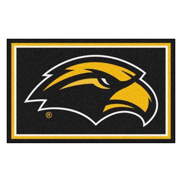FanMats® - University of Southern Mississippi 48" x 72" Nylon Face Ultra Plush Floor Rug with "Eagle" Logo