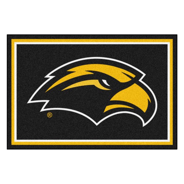 FanMats® - University of Southern Mississippi 60" x 96" Nylon Face Ultra Plush Floor Rug with "Eagle" Logo