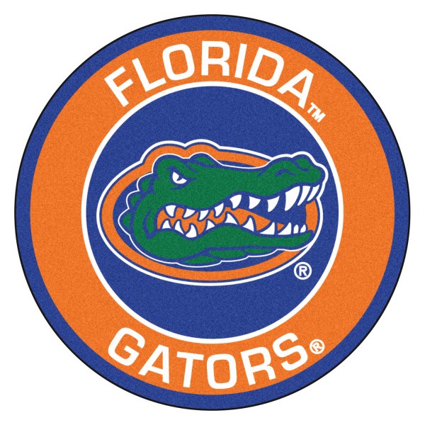 FanMats® - University of Florida 27" Dia Nylon Face Floor Mat with "Gator" Logo
