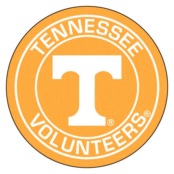 FanMats® - University of Tennessee 27" Dia Nylon Face Floor Mat with "Power T" Logo