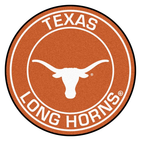 FanMats® - University of Texas 27" Dia Nylon Face Floor Mat with "Longhorn" Logo