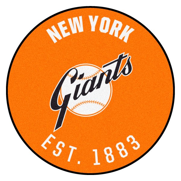 FanMats® - Cooperstown Retro Collection 1947 New York Giants 27.6" Dia Nylon Face Starter Mat