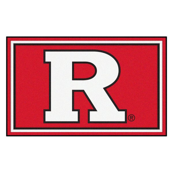 FanMats® - Rutgers University 48" x 72" Nylon Face Ultra Plush Floor Rug with "Block R" Logo