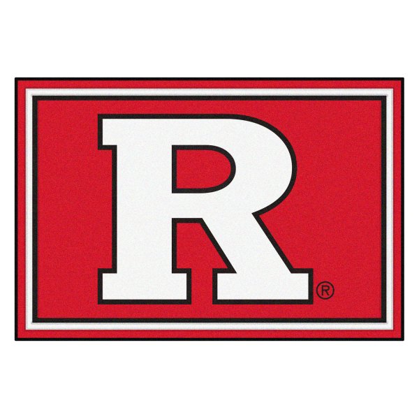 FanMats® - Rutgers University 60" x 96" Nylon Face Ultra Plush Floor Rug with "Block R" Logo