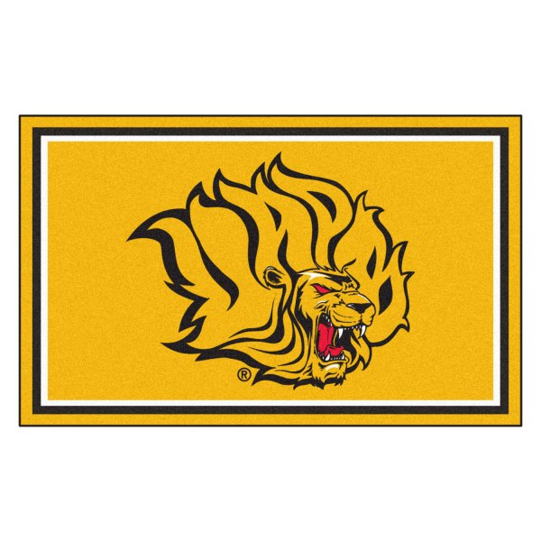FanMats® - University of Arkansas at Pine Bluff 48" x 72" Nylon Face Ultra Plush Floor Rug with "Lion" Logo