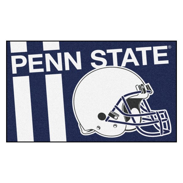 FanMats® - Penn State University 19" x 30" Nylon Face Uniform Starter Mat with Football Helmet with Wordmark & Stripe