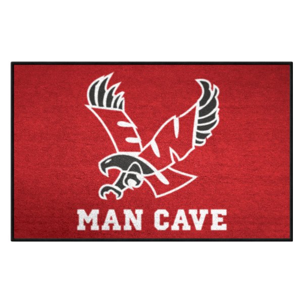 FanMats® - Eastern Washington University 19" x 30" Red Nylon Face Man Cave Starter Mat with "EWU Eagle" Logo