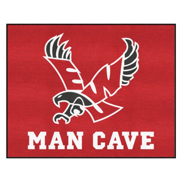 FanMats® - Eastern Washington University 33.75" x 42.5" Red Nylon Face Man Cave All-Star Floor Mat with "EWU Eagle" Logo