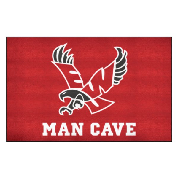FanMats® - Eastern Washington University 60" x 96" Red Nylon Face Man Cave Ulti-Mat with "EWU Eagle" Logo