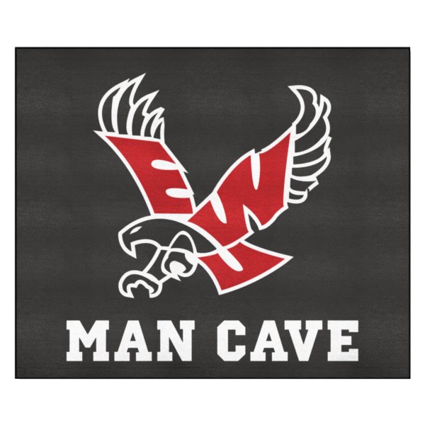 FanMats® - Eastern Washington University 59.5" x 71" Black Nylon Face Man Cave Tailgater Mat with "EWU Eagle" Logo