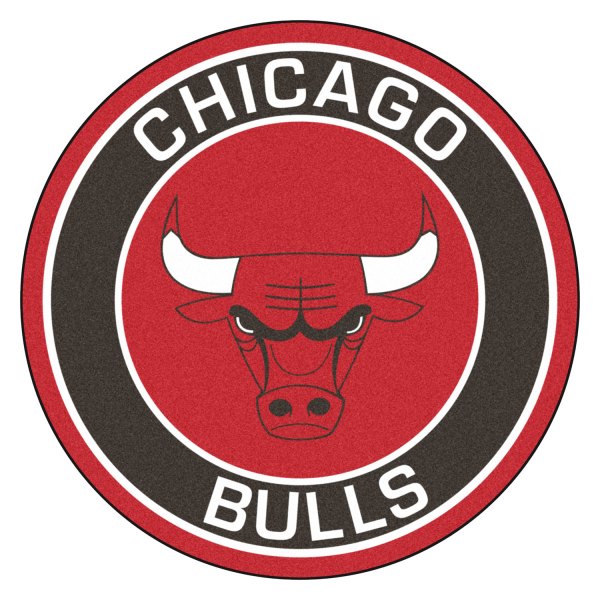 FanMats® - Chicago Bulls 27" Dia Nylon Face Floor Mat with "Bull" Logo