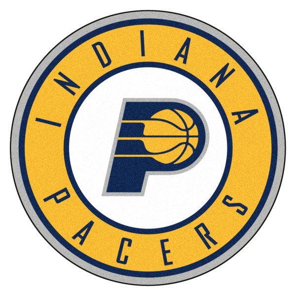 FanMats® - Indiana Pacers 27" Dia Nylon Face Floor Mat with "P" Logo