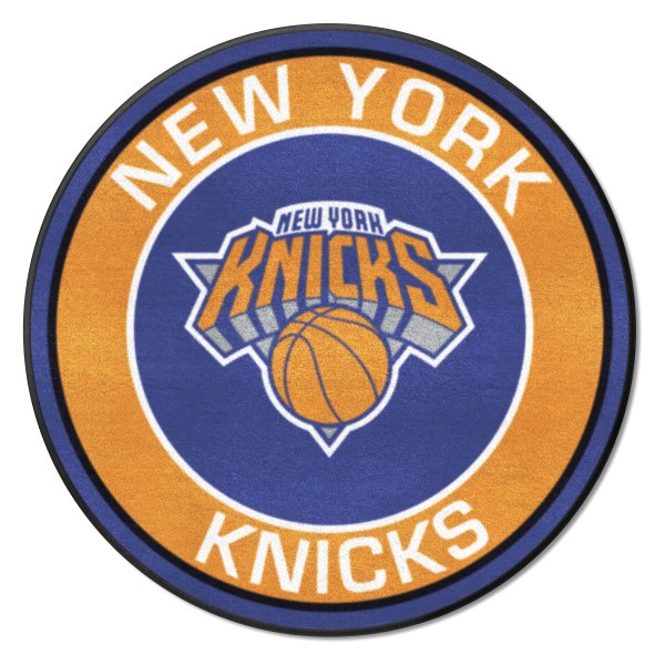FanMats® - New York Knicks 27" Dia Nylon Face Floor Mat with "New York Knicks Icon" Logo