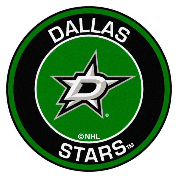 FanMats® - Dallas Stars 27" Dia Nylon Face Floor Mat with "D Star" Logo