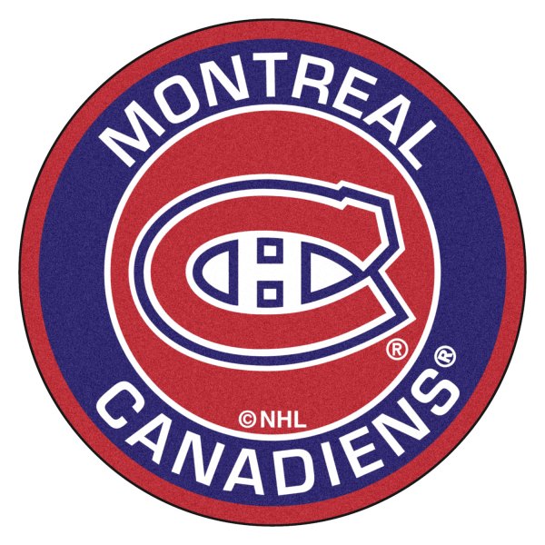 FanMats® - Montreal Canadiens 27" Dia Nylon Face Floor Mat with "C" Primary Logo