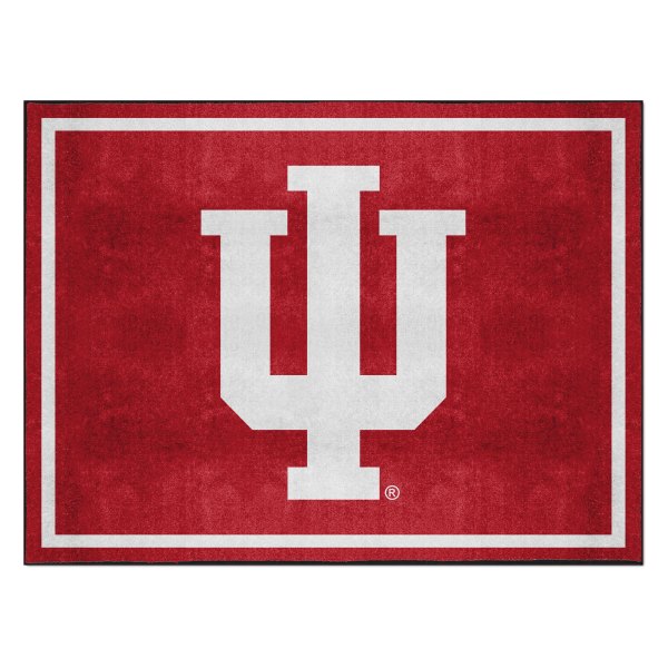FanMats® - Indiana University 96" x 120" Nylon Face Ultra Plush Floor Rug with "IU" Logo