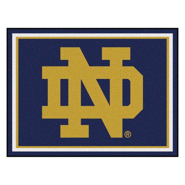 FanMats® - Notre Dame 96" x 120" Nylon Face Ultra Plush Floor Rug with "ND" Logo