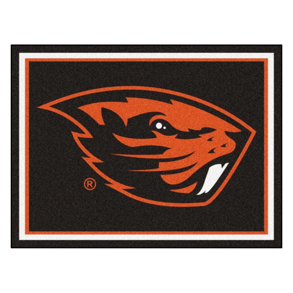 FanMats® - Oregon State University 96" x 120" Nylon Face Ultra Plush Floor Rug with "Beaver" Logo