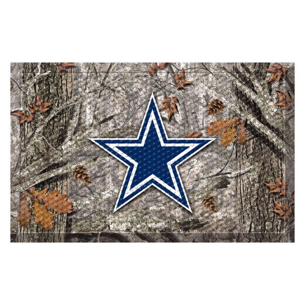 FanMats® - "Camo" Dallas Cowboys 19" x 30" Rubber Scraper Door Mat with "Star" Logo