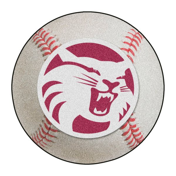FanMats® - Cal State University (Chico) 27" Dia Nylon Face Baseball Ball Floor Mat with "Wildcat" Logo
