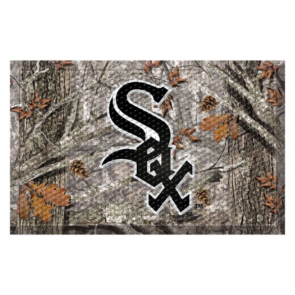 FanMats® - "Camo" Chicago White Sox 19" x 30" Rubber Scraper Door Mat with "Sox" Primary Logo