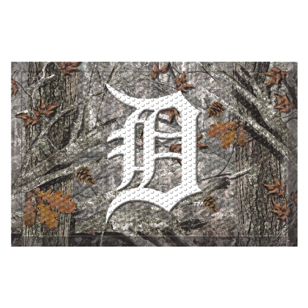 FanMats® - "Camo" Detroit Tigers 19" x 30" Rubber Scraper Door Mat with "D" Logo