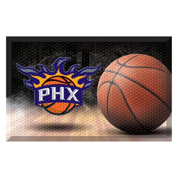 FanMats® - Phoenix Suns 19" x 30" Rubber Scraper Door Mat with "Phonenix Bird & PHX" Logo