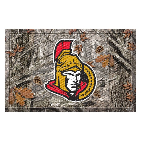 FanMats® - "Camo" Ottawa Senators 19" x 30" Rubber Scraper Door Mat with "Senator" Logo