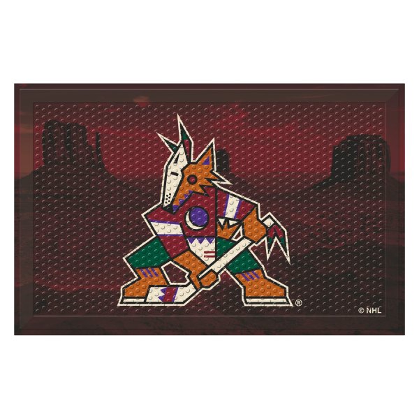 FanMats® - "Camo" Arizona Coyotes 19" x 30" Rubber Scraper Door Mat with "Coyotes" Logo