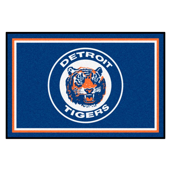 FanMats® - Cooperstown Retro Collection 1964 Detroit Tigers 48" x 72" Nylon Face Ultra Plush Floor Rug