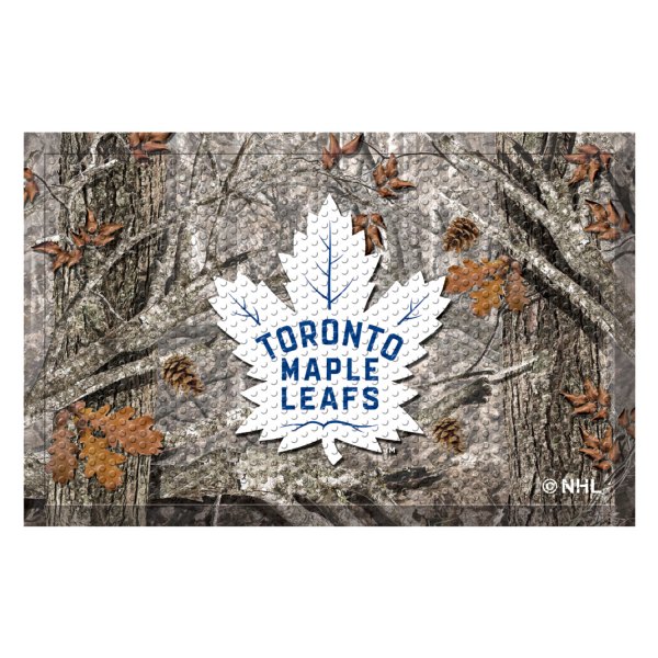 FanMats® - "Camo" Toronto Maple Leafs 19" x 30" Rubber Scraper Door Mat with "Maple Leaf" Logo