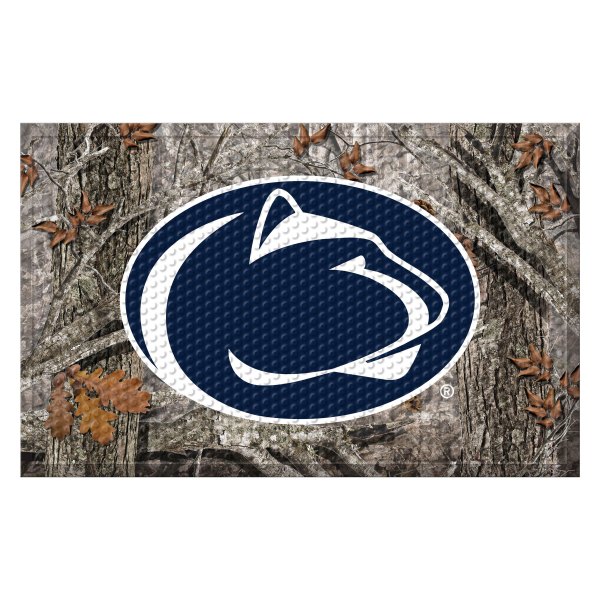 FanMats® - "Camo" Penn State University 19" x 30" Rubber Scraper Door Mat with "Nittany Lion" Logo