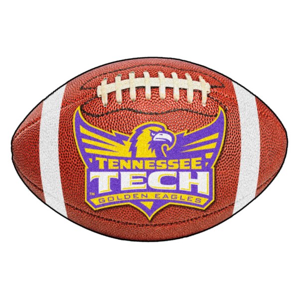 FanMats® - Tennessee Technological University 20.5" x 32.5" Nylon Face Football Ball Floor Mat with "TTU Bird" Logo