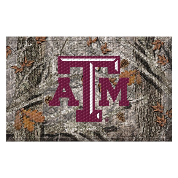 FanMats® - "Camo" Texas A&M University 19" x 30" Rubber Scraper Door Mat with "ATM" Logo