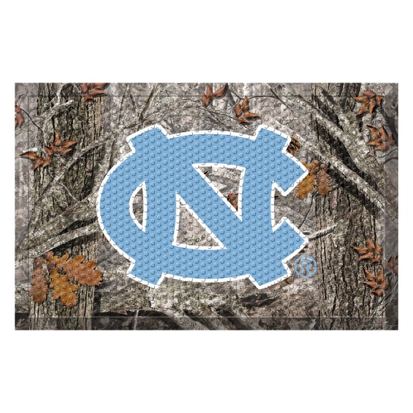 FanMats® - "Camo" University of North Carolina (Chapel Hill) 19" x 30" Rubber Scraper Door Mat with "NC" Logo