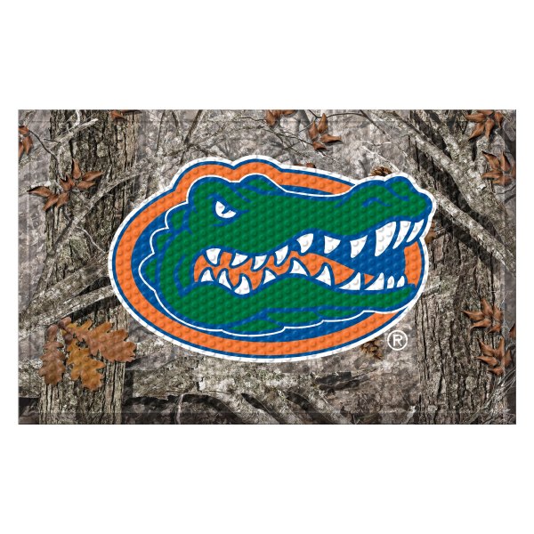 FanMats® - "Camo" University of Florida 19" x 30" Rubber Scraper Door Mat with "Gator" Logo